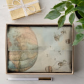 ヴィンテージ風景熱気球(11) 薄葉紙 (ギフト)