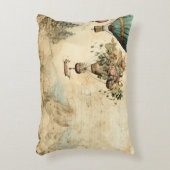 ヴィンテージ風景熱気球(1) アクセントクッション (正面(垂直))