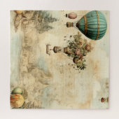 ヴィンテージ風景熱気球(1) ジグソーパズル (横)