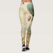 ヴィンテージ風景熱気球(1) レギンス (裏面)