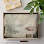 ヴィンテージ風景熱気球(1) 薄葉紙 (ギフト)