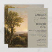 ヴィンテージ風景画ウェディング招待状 招待状 (正面/裏面)