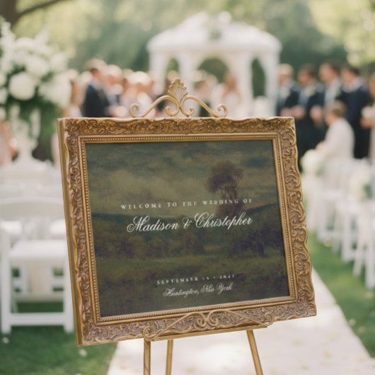 ヴィンテージ風景画 結婚式 ウェルカム ポスター