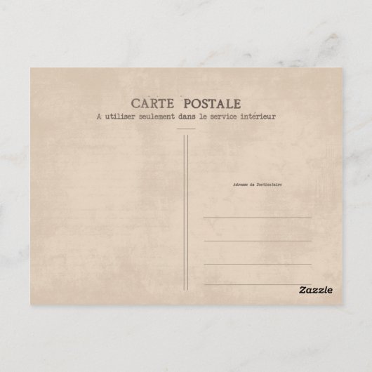 ヴィンテージ風船はがき ポストカード (裏面)