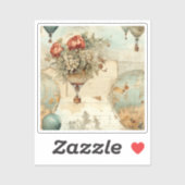 ヴィンテージ風船(温風風風船) (3) シール (シート)