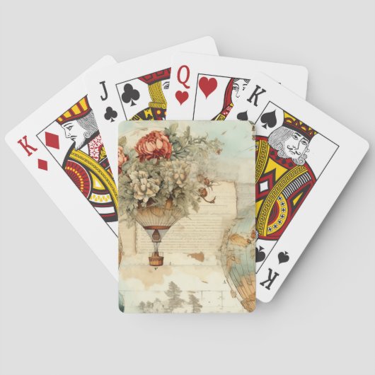 ヴィンテージ風船（温風風風船） (3) トランプ (裏面)