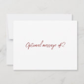 ヴィンテージ風花卉アート 返信住所ラベル 出欠カード (裏面)