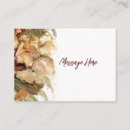 ヴィンテージ風花卉アート 返信先ラベル エンクロージャーカード