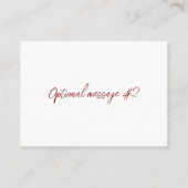 ヴィンテージ風花柄アート 返信先ラベル エンクロージャーカード (裏面)