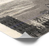 ヴィンテージ風詳細ニューヨーク地図ポスター 1870年 ポスター (角)