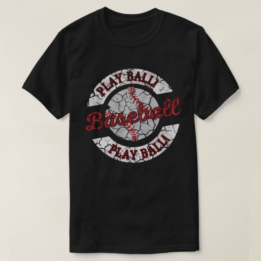 ヴィンテージ風野球デザインTシャツ Tシャツ (デザイン正面)
