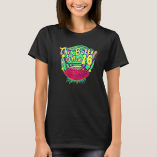 ヴィンテージ風 アメリカンフットボール プレー 16歳の誕生日 Tシャツ