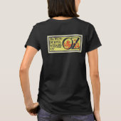 ヴィンテージ風 オズの魔法使いの本の表紙アート、扉絵 Tシャツ (裏面)