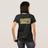 ヴィンテージ風 オズの魔法使いの本の表紙アート、扉絵 Tシャツ (裏面フル)