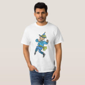ヴィンテージ風 オズの魔法使い かわいい踊る少年ムンチキン! Tシャツ (正面フル)