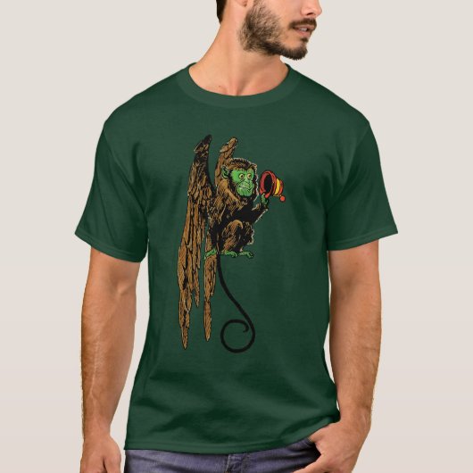 ヴィンテージ風 オズの魔法使い 邪悪な飛ぶ猿の帽子 Tシャツ (正面)
