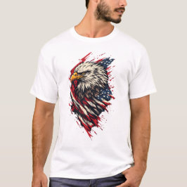 ヴィンテージ風 愛国 アメリカンハトクラゲ 7月4日 Tシャツ