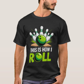 ヴィンテージ風 私の投球スタイル ボウリング ジョーク Tシャツ