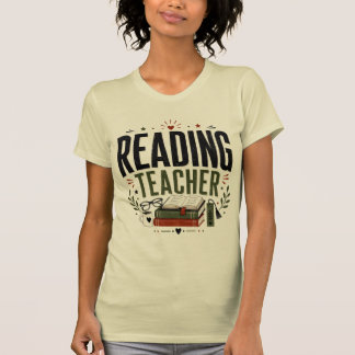 ヴィンテージ風 読書好き 教師 デザイン Tシャツ