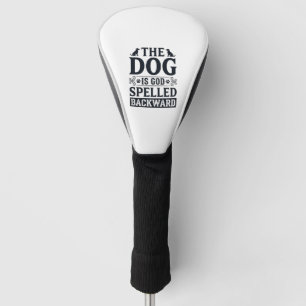 ヴィンテージ風 Dog Is God 後ろ向きスペル Tシャツ デザイン_1 ゴルフヘッドカバー