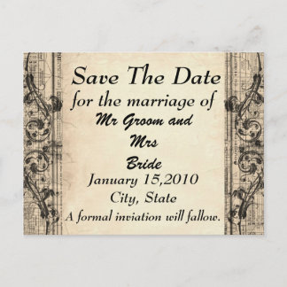 ヴィンテージ風 Save the Day ポストカード