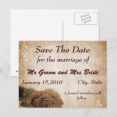 ヴィンテージ風 Save the Day ポストカード (正面/裏面)