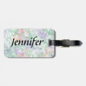 ヴィンテージ飛んでいるのパターン ラゲッジタグ (裏面横)