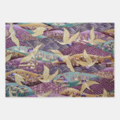 ヴィンテージ飛んでいるの切り離しプリント ラッピングペーパーシート (正面)