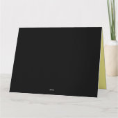 ヴィンテージ飛んでいるウィッチアットナイトグリニングカボチャ カード (裏面)