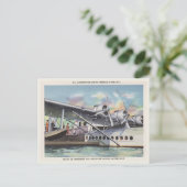 ヴィンテージ飛んでいるクリッパーシップマイアミフロリダ ポストカード (スタンド正面)