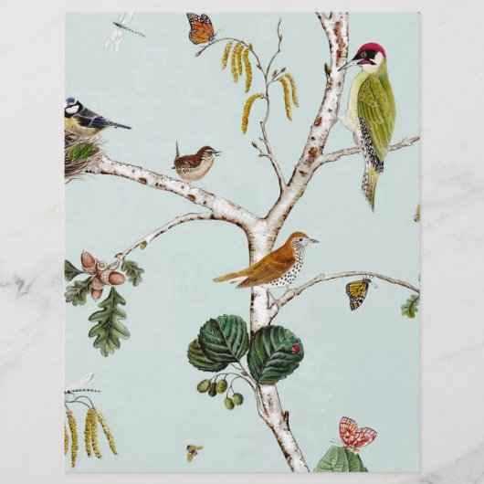 ヴィンテージ飛んでいるクリーチャー折り紙紙 (正面)