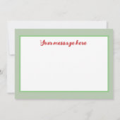 ヴィンテージ飛んでいるハロウィーン魔女とカボチャ ノートカード (裏面)