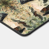 ヴィンテージ飛んでいるフォックスこうもりアダミアイラストレーション デスクマット (コーナー)