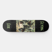 ヴィンテージ飛んでいるフォックスこうもりブラックこうもりエレガントゴシック スケートボード (横)