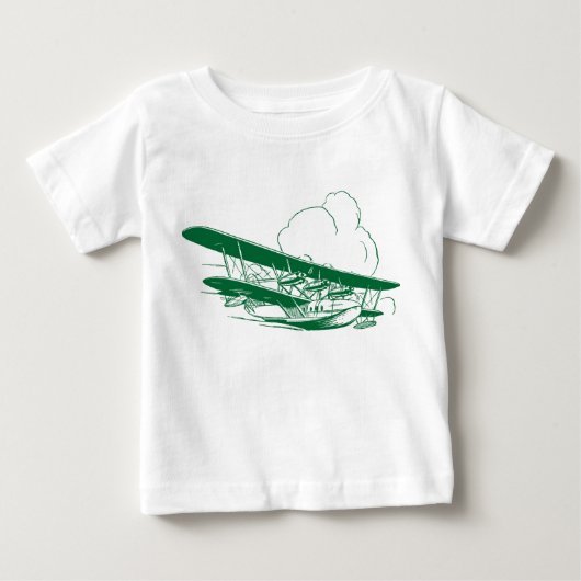 ヴィンテージ飛んでいるボート ベビーTシャツ (正面)