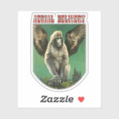 ヴィンテージ飛んでいるモンキーカスタムカットシール シール (シート)