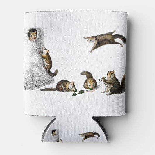 ヴィンテージ飛んでいるリス 缶クーラー (正面)