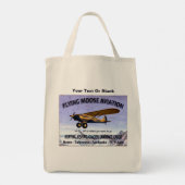 ヴィンテージ飛んでいる型航空標識 トートバッグ (裏面)