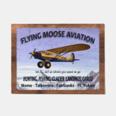 ヴィンテージ飛んでいる型航空標識 ドアマット (正面)