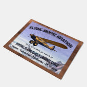 ヴィンテージ飛んでいる型航空標識 ドアマット (アングル)