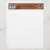 ヴィンテージ飛んでいる型航空標識 レターヘッド (正面/裏面)