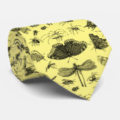 ヴィンテージ飛んでいる昆虫&カブトムシ昆虫学イエロー ネクタイ (ロール)