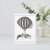 ヴィンテージ飛んでいる機はがき ポストカード (スタンド正面)