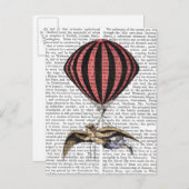 ヴィンテージ飛んでいる機 ポストカード (正面/裏面)