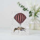 ヴィンテージ飛んでいる機 ポストカード (スタンド正面)