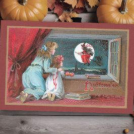 ヴィンテージ飛んでいる魔女（満月と女子校生あり） 薄葉紙