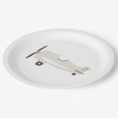 ヴィンテージ飛パーソナライズされた子供の誕生日 ペーパープレート (アングル)