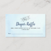 ヴィンテージ飛行機おむつラッフルエンクロージャカード エンクロージャーカード (正面)