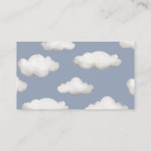 ヴィンテージ飛行機おむつラッフルカード エンクロージャーカード (裏面)