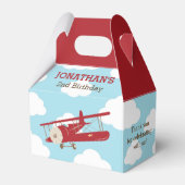 ヴィンテージ飛行機お気に入りボックス（赤） フェイバーボックス (裏面サイド)